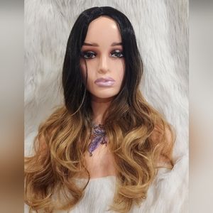 TwoTone Ombre Synthetic Body Wave Wig 26"